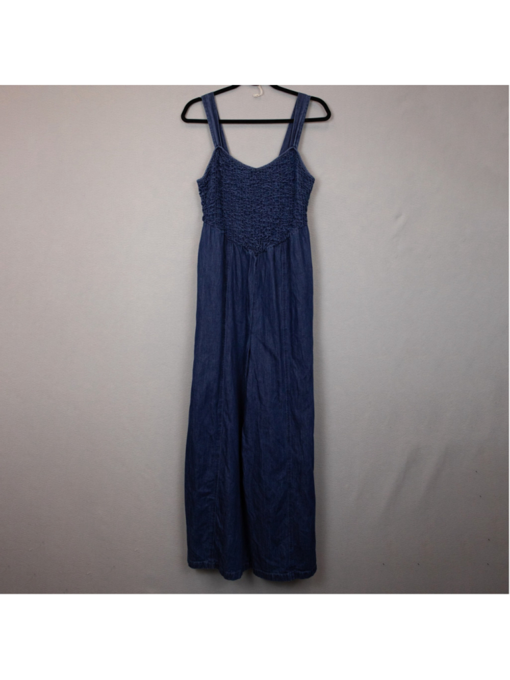 American Eagle smocked denim wide leg jumpsuit NWT-M